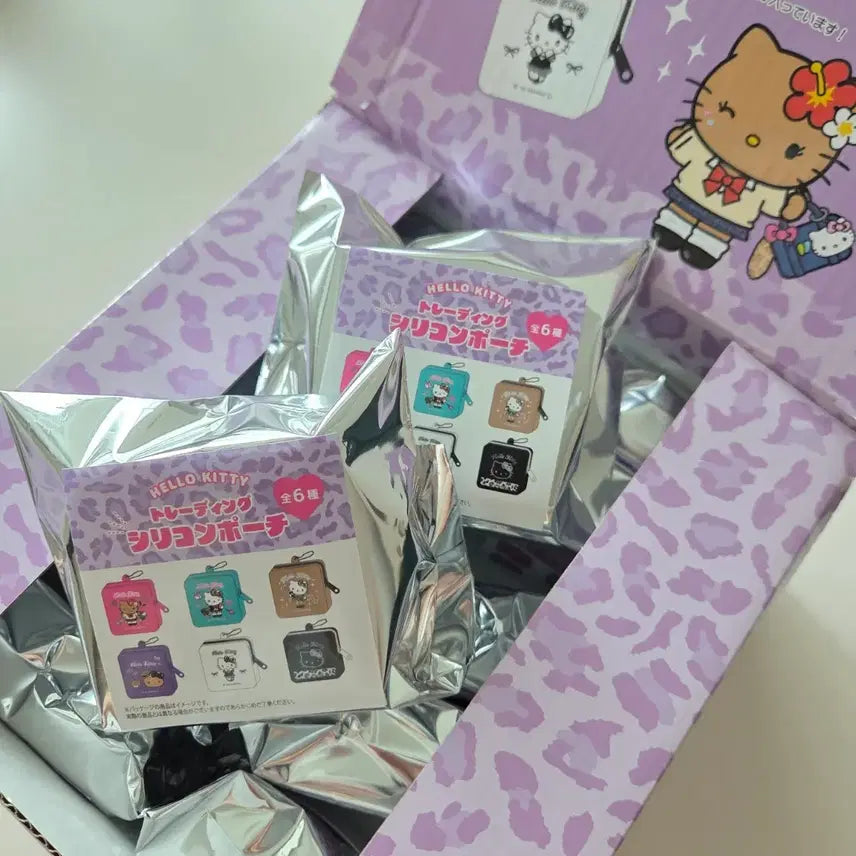 [BUNJANG] Hello Kitty Trading Silicone Pouch / 헬로키티 트레이딩 실리콘 파우치