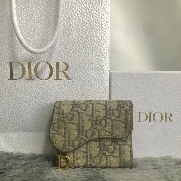 [BUNJANG] Dior Saddle Lotus Oblique Wallet / 디올 새들 로터스 오블리크 반지갑