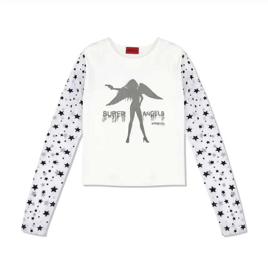 [BUNJANG] Momentel Star Mesh T-Shirt / 모멘텔 티셔츠 momentel star mesh t-shirts