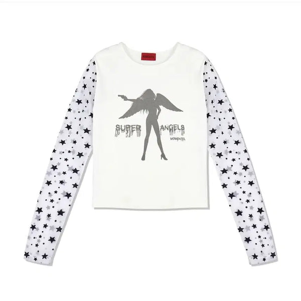 [BUNJANG] Momentel Star Mesh T-Shirt / 모멘텔 티셔츠 momentel star mesh t-shirts