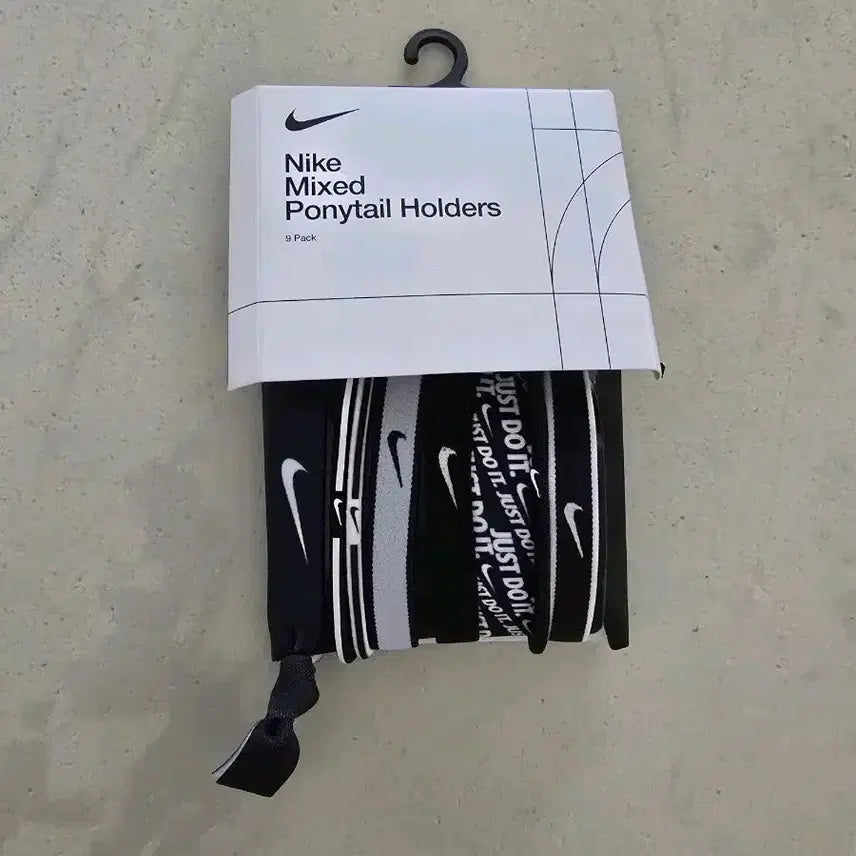 [BUNJANG] Nike 8-Piece Ponytail Holder Set / 나이키 머리끈 8종 포니테일 홀더