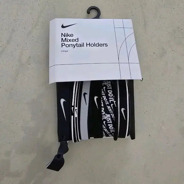 [BUNJANG] Nike 8-Piece Ponytail Holder Set / 나이키 머리끈 8종 포니테일 홀더