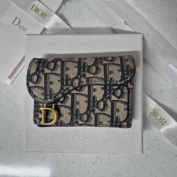 [BUNJANG] Dior Oblique Saddle Card Holder - Full Set / [ S급 / 정품 ] 디올 오블리크 새들 카드지갑 풀구성