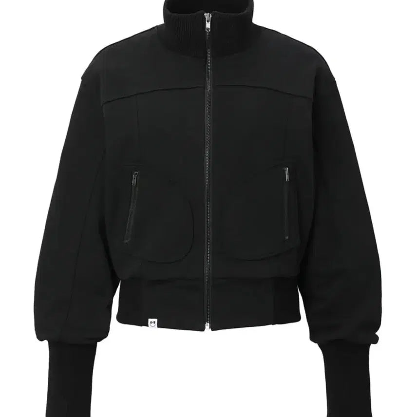 [BUNJANG] Third Time Lauren Zip-Up Jacket Black / 쓰리타임즈 Lauren zip-up jacket  블랙