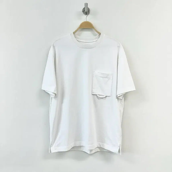 [BUNJANG] Solid Homme 23SS Pocket T-Shirt White / 정품) 솔리드 옴므23SS 포켓 반팔 화이트