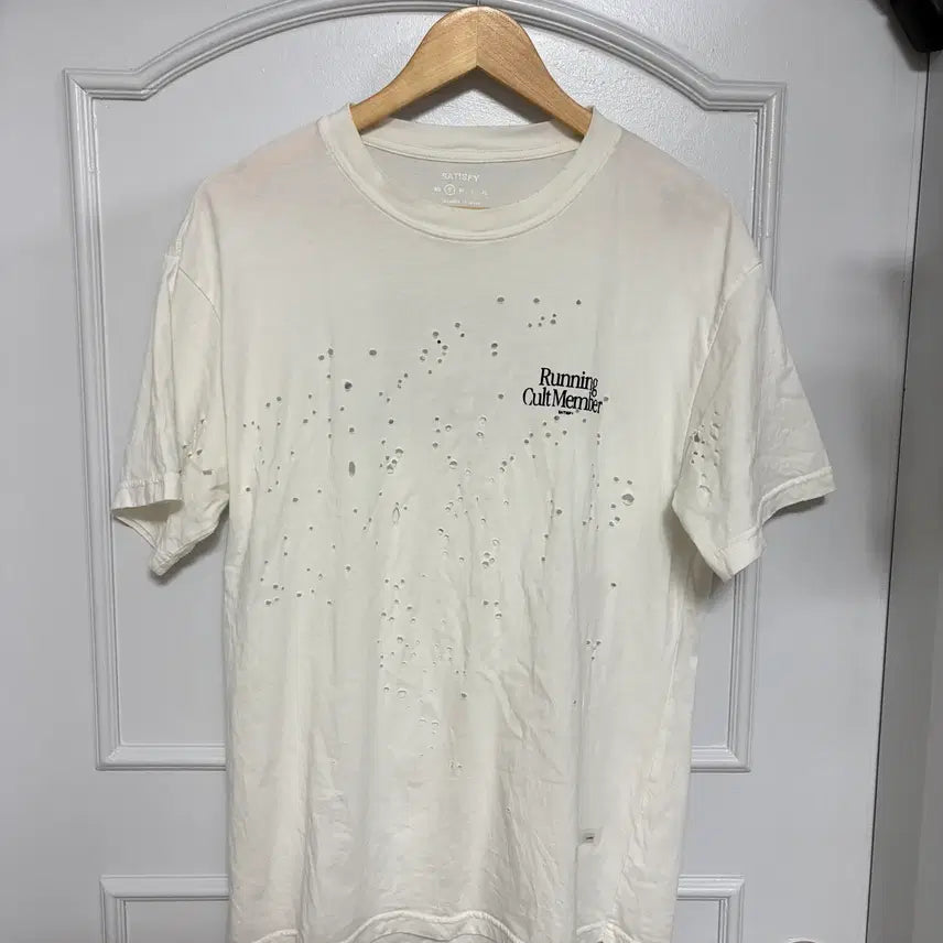 [BUNJANG] Mostech T-shirt Off White / [S] 새티스파이 모스테크 티셔츠 오프 화이트