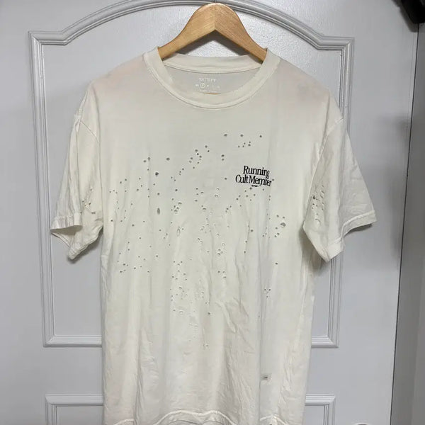 [BUNJANG] Mostech T-shirt Off White / [S] 새티스파이 모스테크 티셔츠 오프 화이트
