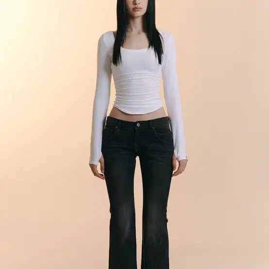 [BUNJANG] Please No Follow Bootcut Denim Jeans (Size S) / 플리즈노팔로우 부츠컷 데님 S