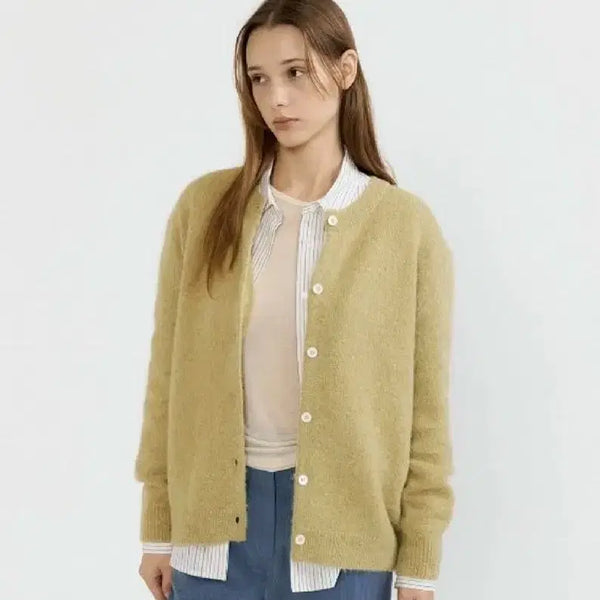 [BUNJANG] Asser Grandma Alpaca Cardigan / 아쎄르 Grandma Alpaca Cardigan가디건