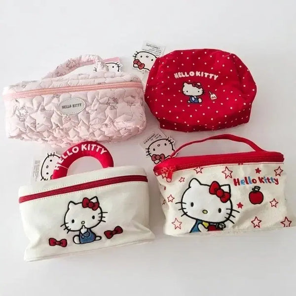 [BUNJANG] Sanrio Hello Kitty Pouch Set (4 Types) / 새상품 산리오 헬로키티 파우치 가방 4종 세트