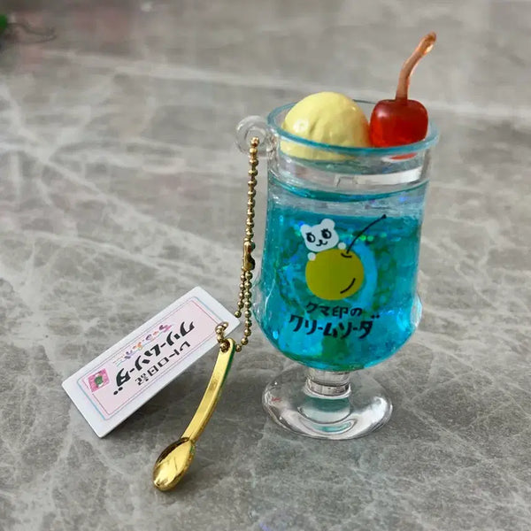 [BUNJANG] Retro Cafe Cream Soda Keychain / 레트로 카페 크림소다키링