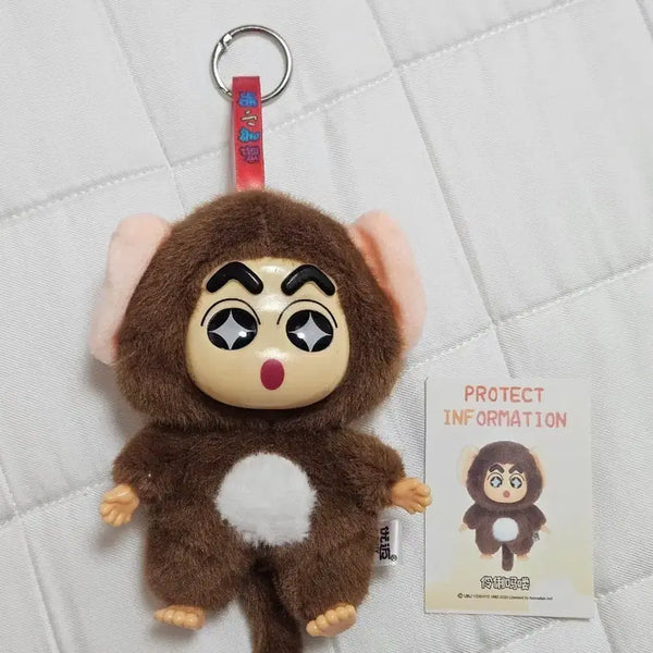[BUNJANG] Crayon Shin-chan Labubu Collaboration Plush Keychain / 짱구 라부부 인형 키링