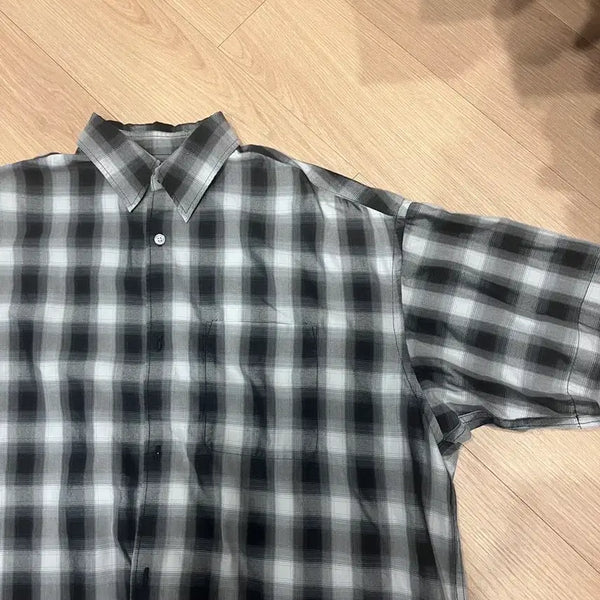 [BUNJANG] FREAK'S STORE Check Pattern Shirt (M) / 프릭스스토어 체크 패턴 셔츠 FREAKS STORE Shirts (M)