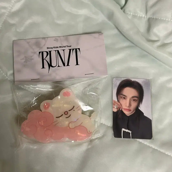 [BUNJANG] Stray Kids Hyunjin Run It MD Hair Clip + Online POB / 미개봉)스키즈 스키주 현진 지니렛 런잇md 헤어클립 + 온라인 특전 포함