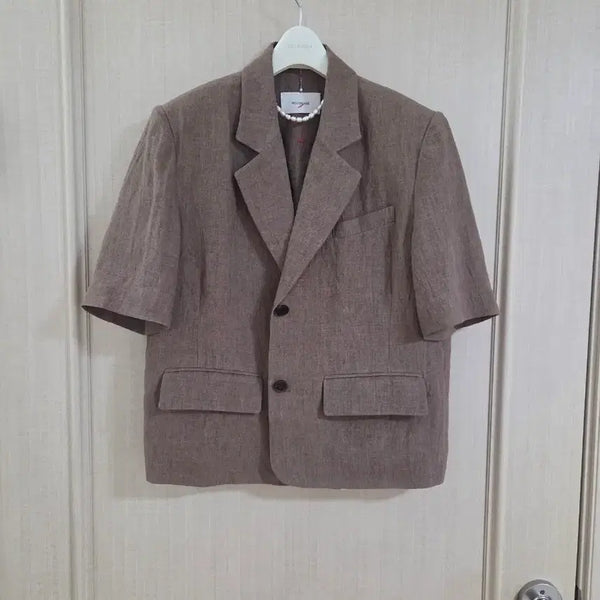 [BUNJANG] Woodsage Linen Oversized Fit Jacket / 우드세이지 고급스런 오버핏 린넨자켓