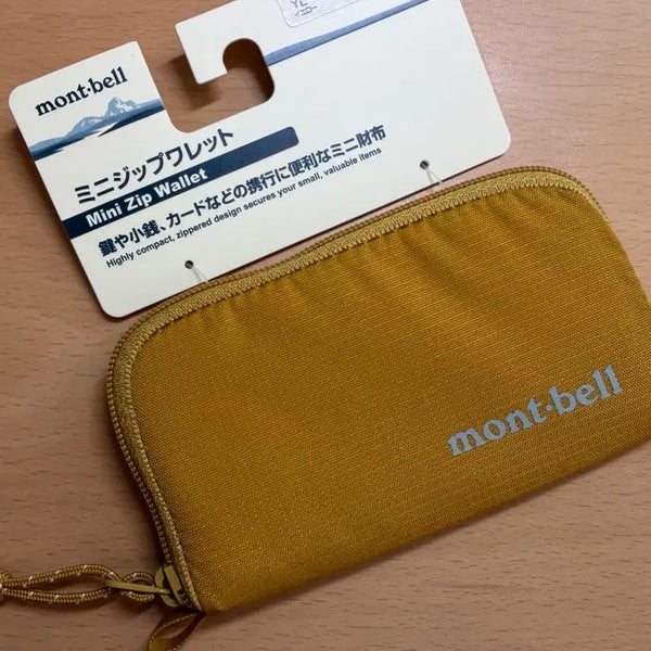 [BUNJANG] Montbell Mini Zipper Wallet Mustard / 몽벨 미니 지퍼 월렛 지갑 머스타드