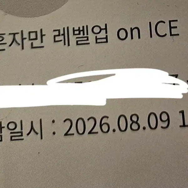 [BUNJANG] Solo Leveling On Ice VIP A-Section Row 1 Seats 43-44 Ticket / 나 혼자 레벨업 on ICE 2장