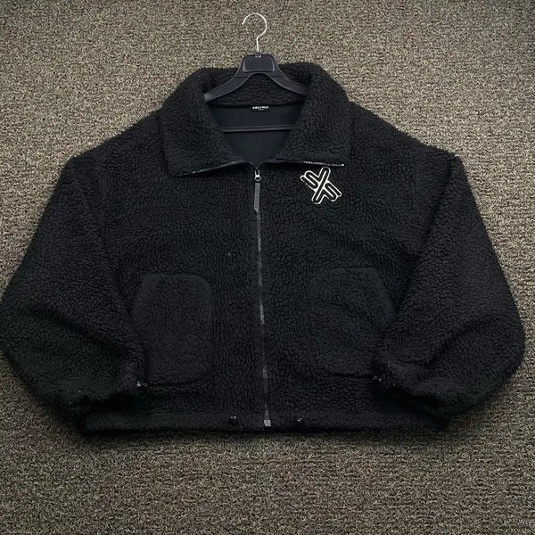 [BUNJANG] Xexymix Black Sherpa Jacket / 젝시믹스 블랙 쉐르파 자켓