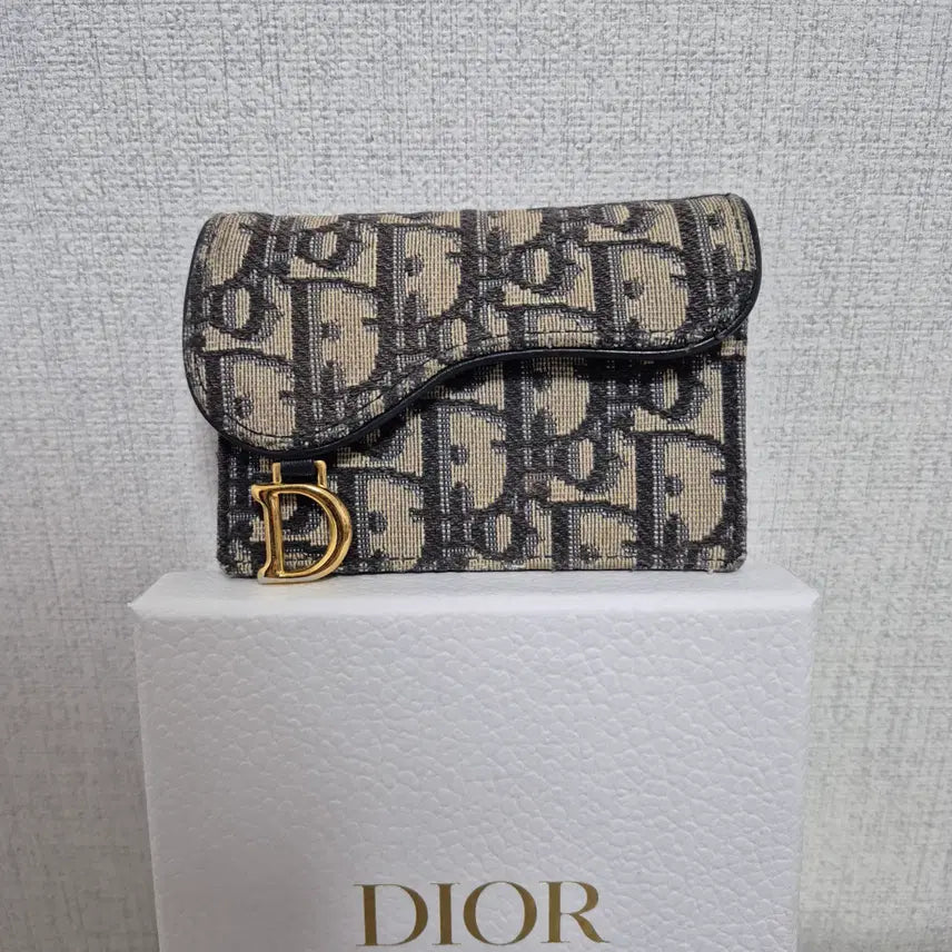 [BUNJANG] Dior Oblique Saddle Card Holder Full Set / [ S급 / 정품 ] 디올 오블리크 새들 카드지갑 풀구성