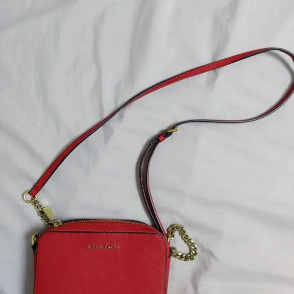 [BUNJANG] Michael Kors Saffiano Leather Shoulder Crossbody Bag / 마이클코어스 가방 사피아노숄더크로스백