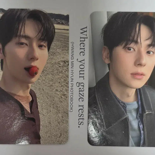 [BUNJANG] Hwang Minhyun Temperature Photobook Photocard Bundle Set / 황민현 온도 포토북 대면 영통 포카 4장 일괄