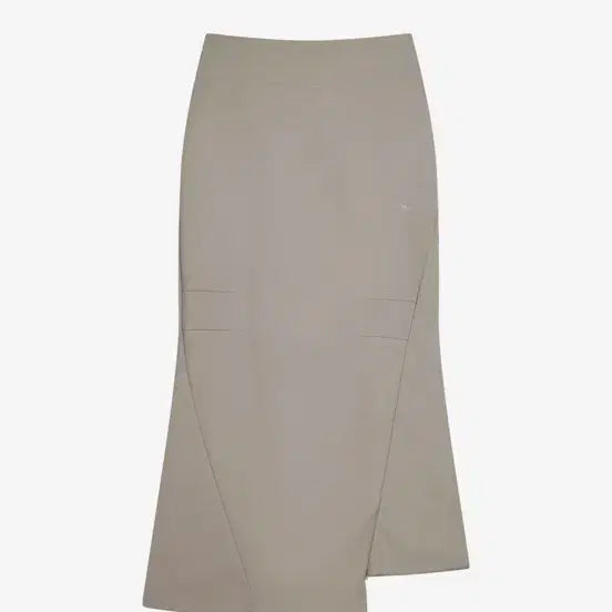 [BUNJANG] Ojos Asymmetric Mermaid Jersey Skirt Beige Size 1 / Ojos 오호스 Asymmetric Mermaid Jersey Skirt / 머메에드 져지 스커트