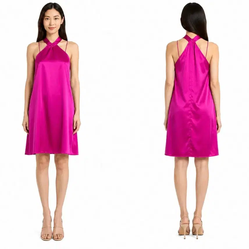 [BUNJANG] Katherine Kelly Hot Pink Dress / 택달린 새상품 KATHERINE KELLY  핫핑크 원피스