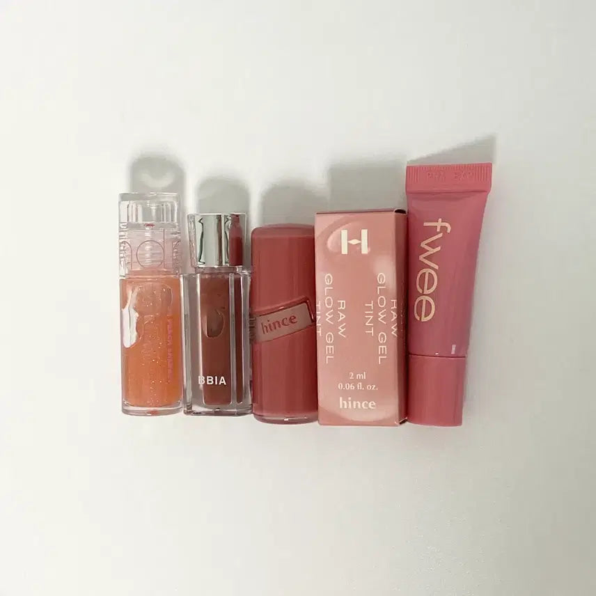 [BUNJANG] ODD TYPE GEEK, Bbia, hince, lullgrape, rom&nd Mini Lip Set / 미니 립 5종 모음 / 오드타입 긱, 삐아 호두당, 힌스 로휘그, 로그레이프, 롬앤 피치샤베트
