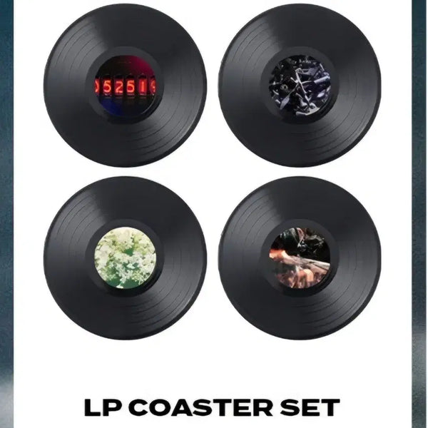 [BUNJANG] Official Hige Dandism Pop-Up LP Coaster Set (4 pcs) / 오피셜히게단디즘 히게단 팝업 LP 코스터 세트 4개