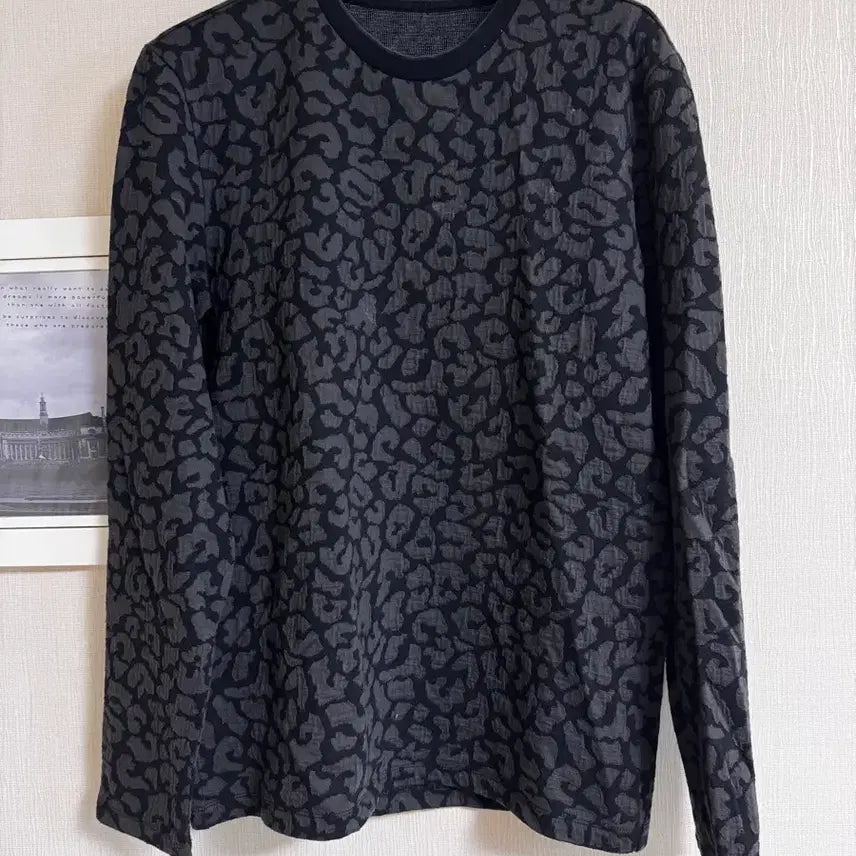 [BUNJANG] System Homme Leopard Long Sleeve T-Shirt / 시스템옴므 레오파티 긴팔 티셔츠