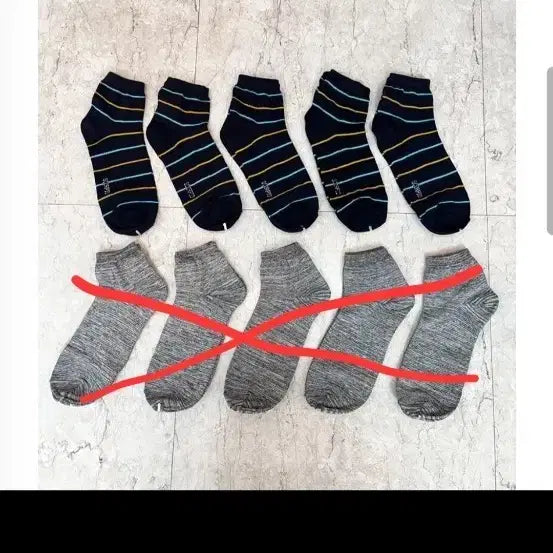 [BUNJANG] Men's Basic Socks (Bundle of 15 Pairs) / 새상품 남성 양말(15켤레 일괄 가격)