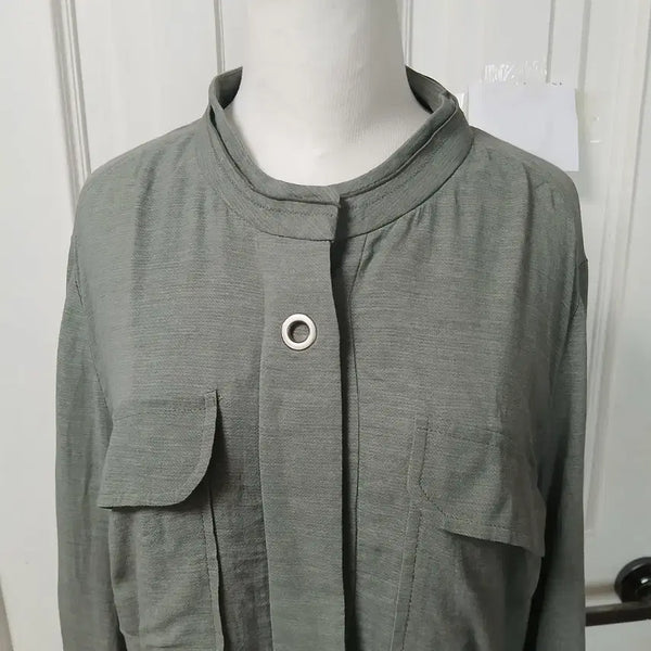 [BUNJANG] BESTI BELLI Khaki Shirt Jacket / BESTI BELLI 카키색 셔츠형 자켓   새옷