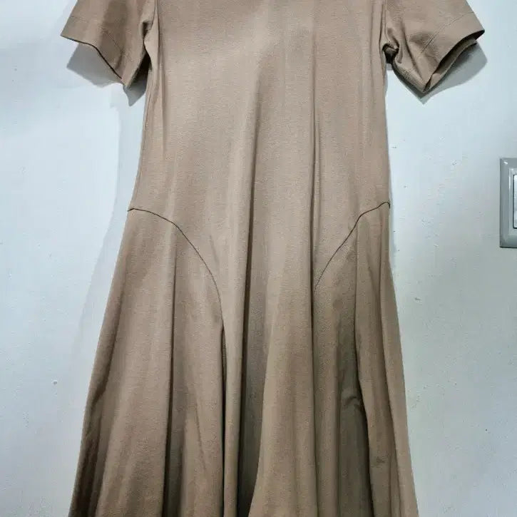[BUNJANG] Hazzys Cotton Polo Dress Beige / 헤지스 면 카라 원피스 베이지
