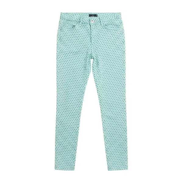 [BUNJANG] Tommy Hilfiger Mint Pattern Cotton Pants / 여성26/ 타미힐피거 민트 패턴 코튼팬츠 36-112