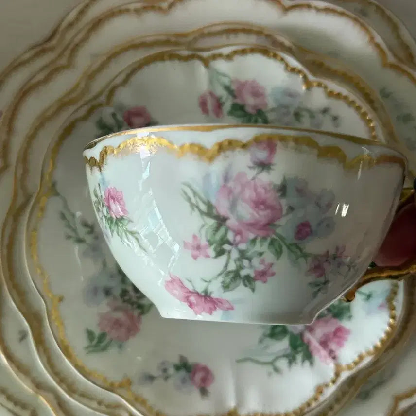 [BUNJANG] Haviland Limoges 261 Bread Plate with Double Gold Rim / 하빌랜드 리모지 261 브레드접시