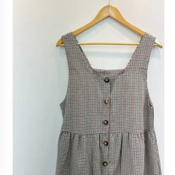 [BUNJANG] Checkered Dress (S-M) / 새상품)체크 원피스 S~M사이주