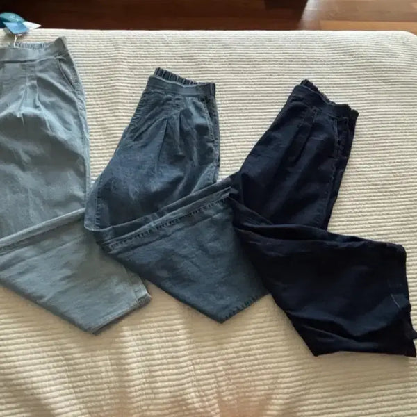 [BUNJANG] BY BRIDG:IT Banding Denim Pants Bundle Set (XL/77-88) / 새상품) 밴딩청바지 세 벌 일괄 xl77-88
