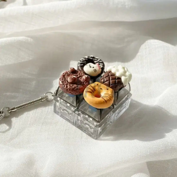 [BUNJANG] Chocolate Shaped Keyring Kitty Keycap with LED / 초콜릿 모양 키링 led 키티 키캡 키링