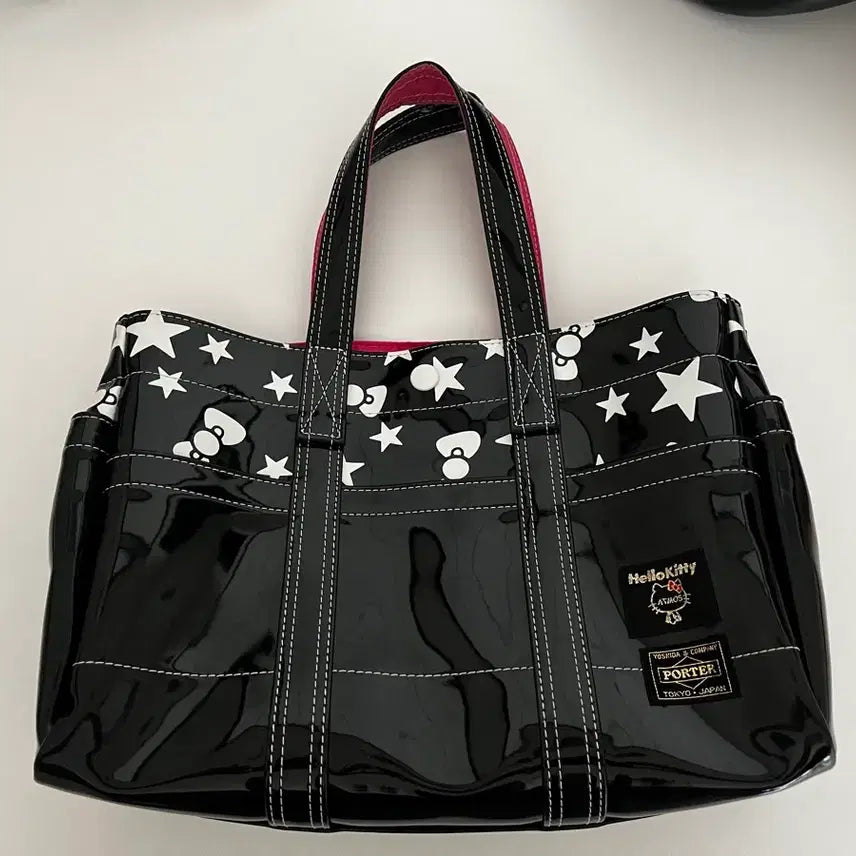 [BUNJANG] Porter x Atmos x Hello Kitty Enamel Tote Bag / 포터x아트모스x헬로키티 토트백 에나멜