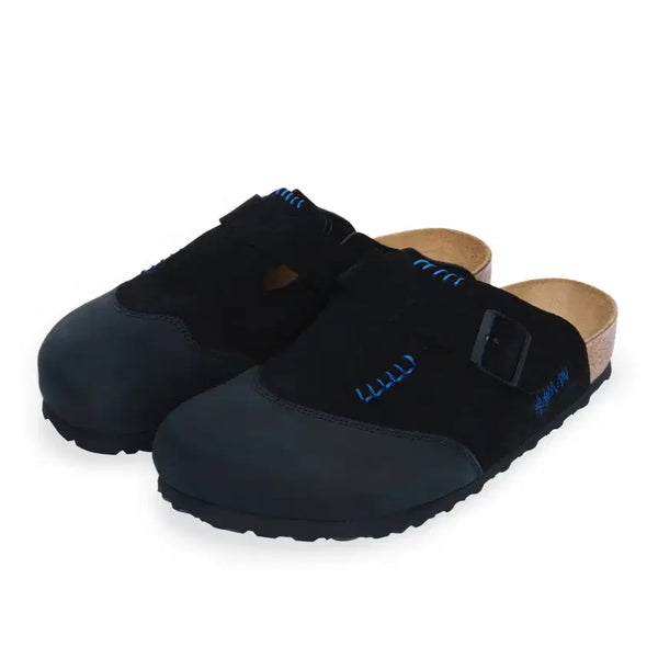 [BUNJANG] Birkenstock x ADER Error Boston Clog Black Leather Shoes (EU43 / 280mm) / (280mm)버켄스탁x아더에러 보스턴 캡 블랙 슬리퍼 새제품 팝니다