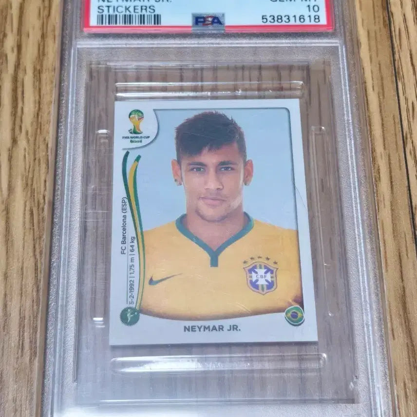 [BUNJANG] Panini Neymar 2014 World Cup Sticker RC PSA 10 / 파니니 네이마르 2014 월드컵 스티커 rc psa10
