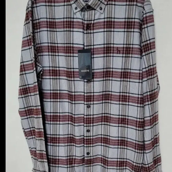 [BUNJANG] Hazzys Check Slim Fit Shirt Size 105 / [새상품]헤지스 체크 남방 슬림핏  105