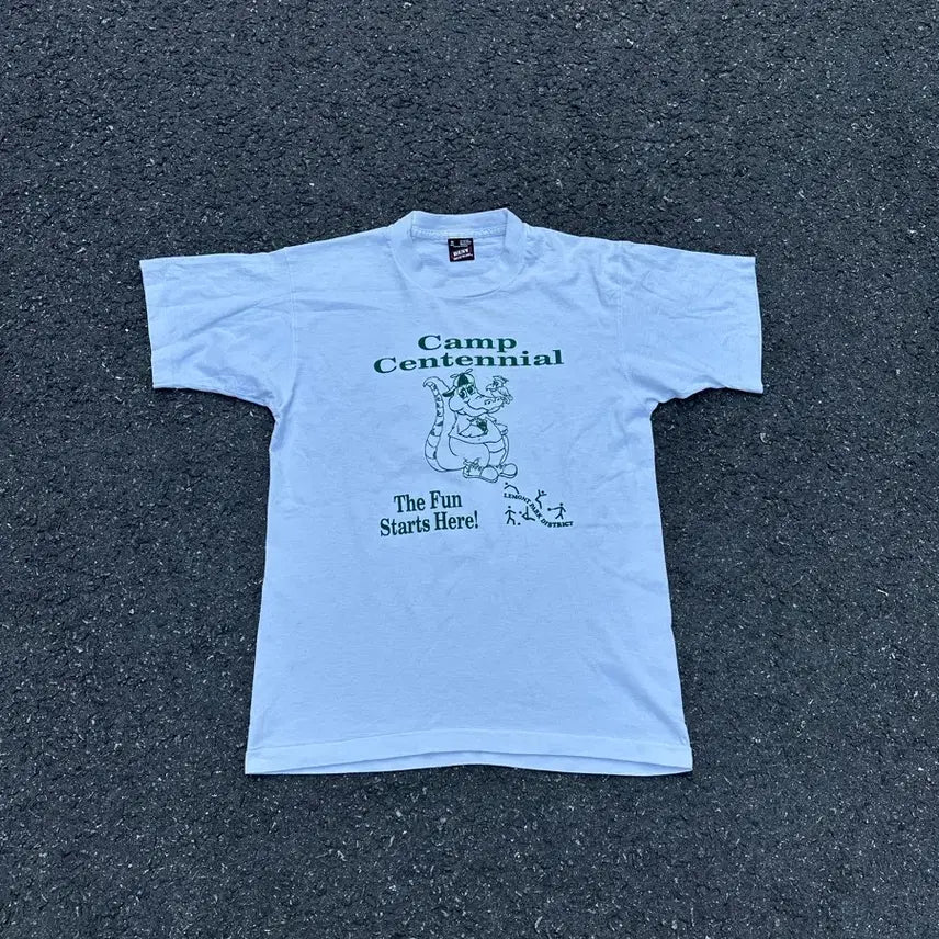 [BUNJANG] 80s-90s Camp Centennial Graphic T-Shirt / [빈티지] 80-90s Camp Centennial T-Shirt