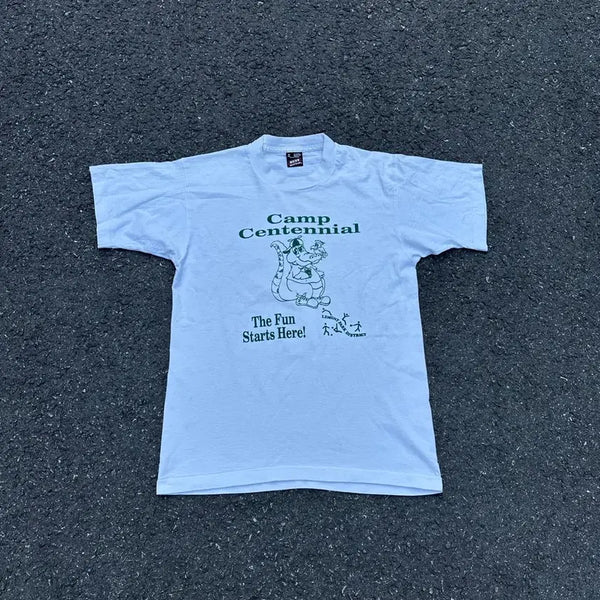 [BUNJANG] 80s-90s Camp Centennial Graphic T-Shirt / [빈티지] 80-90s Camp Centennial T-Shirt