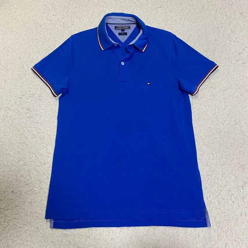 [BUNJANG] Tommy Hilfiger Blue Cotton Polo Shirt M / 타미힐피거 반팔 카라티 블루 m