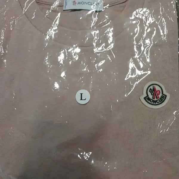 [BUNJANG] Moncler Logo Short Sleeve T-Shirt Beige L / 몽클레어 로고 반팔티 L 사이즈 베이지