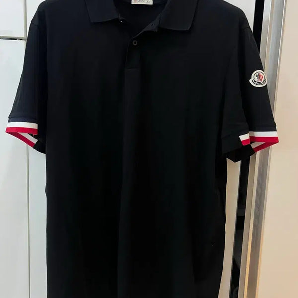 [BUNJANG] Moncler Black Polo Shirt XL / 몽클레어 블랙 카라티 xl (새상품급)