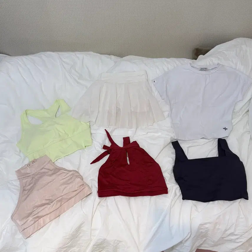 [BUNJANG] Bundle Set 6pc Women's Pole Dance & Pilates Apparel / 여성 운동복 폴웨어 필라테스 옷 일괄 6개 / 폴웨어 일괄