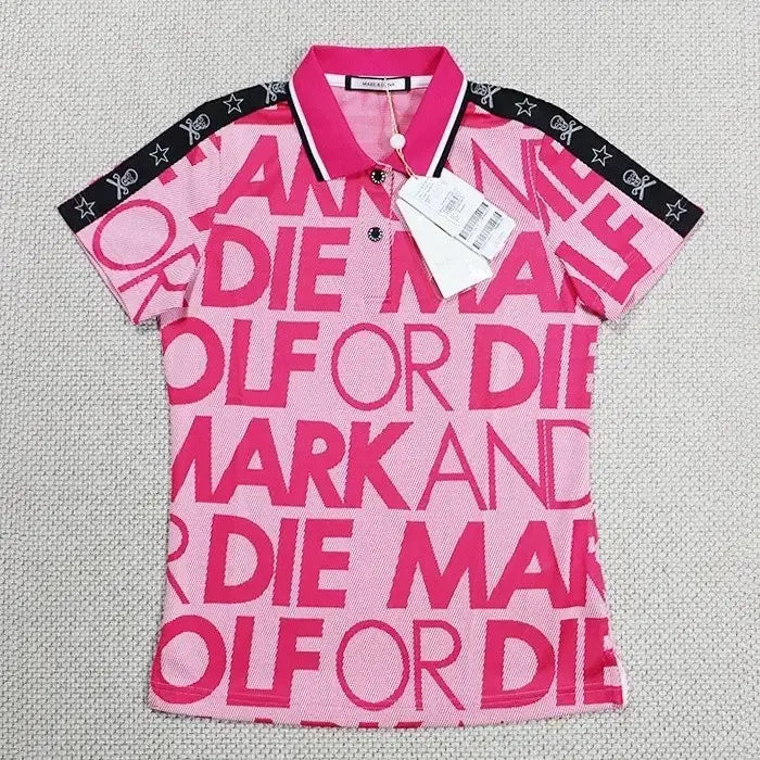 [BUNJANG] Mark &ロナ Pattern Golf Short Sleeve T-shirt / (새옷,정품) 마크앤로나 패턴 골프 반팔티