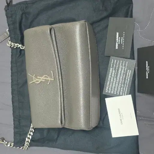 [BUNJANG] Saint Laurent West Hollywood Shoulder Bag Grey / 생로랑 웨스트 할리우드 숄더백